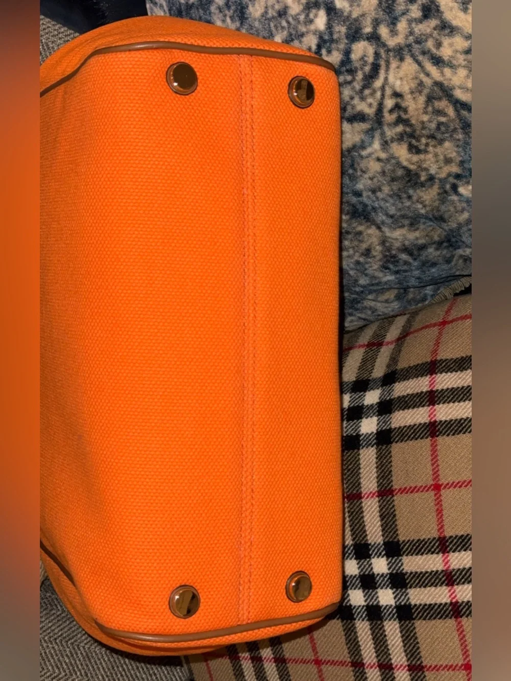 NWT $258 Michael Kors Talia Apricot LG Grab Canvas Tote Purse/Handbag/Authentic - Picture 8 of 8